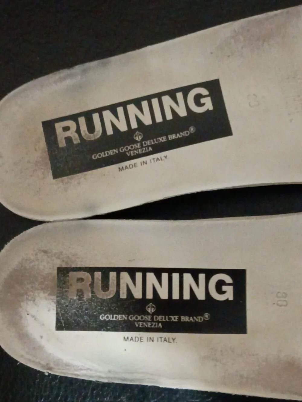 Golden Goose Running Sole Women's White Gray Sneakers EU38 US8